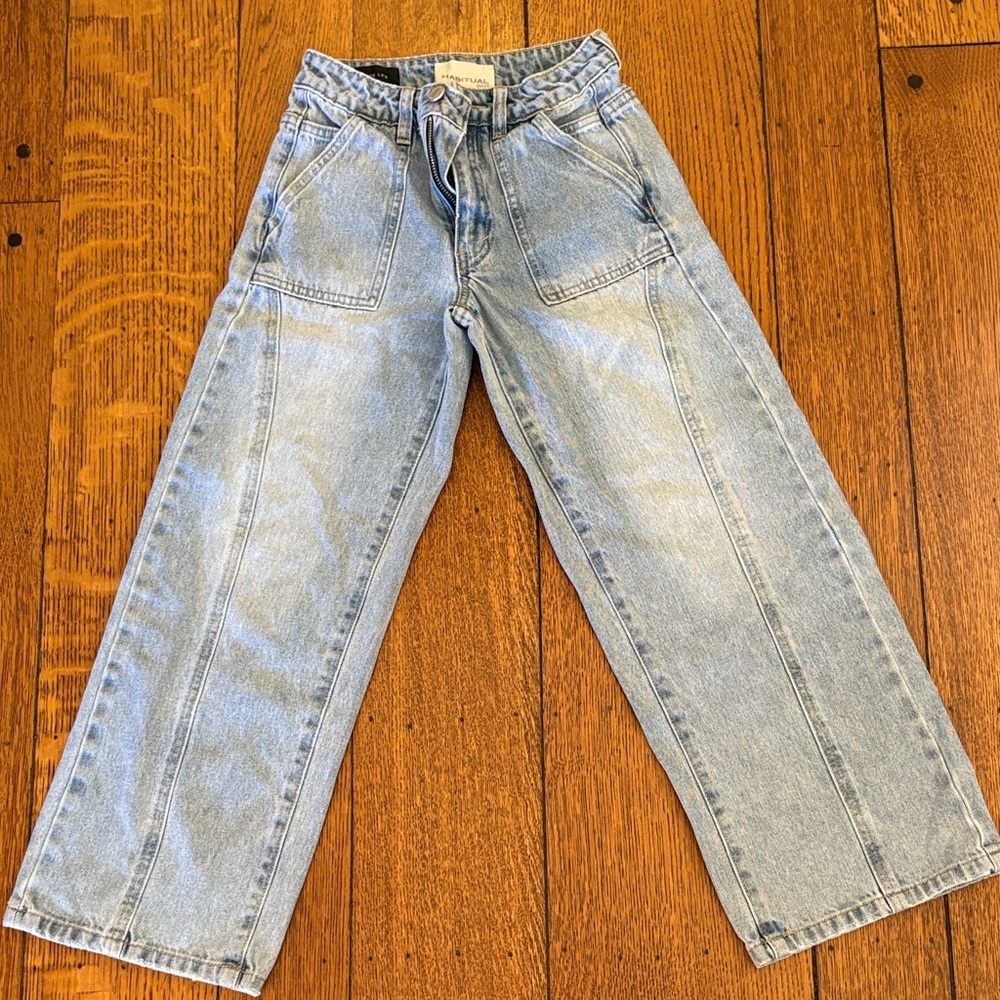 Habitual Light Denim Wide-Leg Pants
